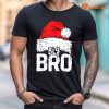 Big Brother Santa Christmas Family Matching T-shirt is worn on the body