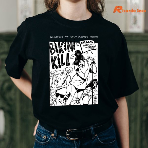 Bikini Kill The Singles T-shirt Mockup