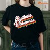 Butthole Whisperer Sarcastic Jokes Retro T-shirt worn on the body