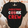 Christmas Cookie Crew T-shirt hanging on the hanger
