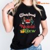 Christmas Nurse Crew T-shirt is worn on the body