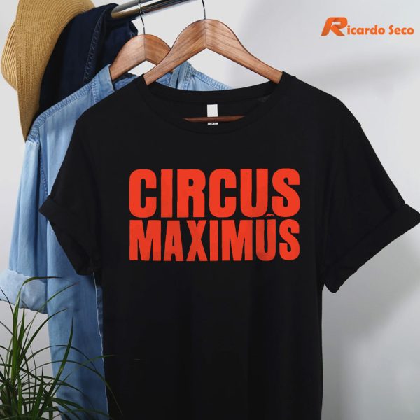 circus-maximus-t-shirt-hanging-on-a-hanger