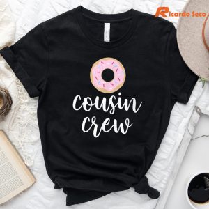 Cousin Crew Pink Donut Christmas T-Shirt
