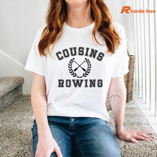 Cousins Rowing T-shirt is being worn