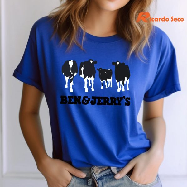 Cow Ben And Jerry’s T-shirt Mockup