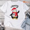 Cute Baby Penguin Merry Christmas T-shirt