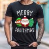Cute Squishmallow Merry Squishmas Ugly Sweater Family Pjs T-shirt is being worn on the body