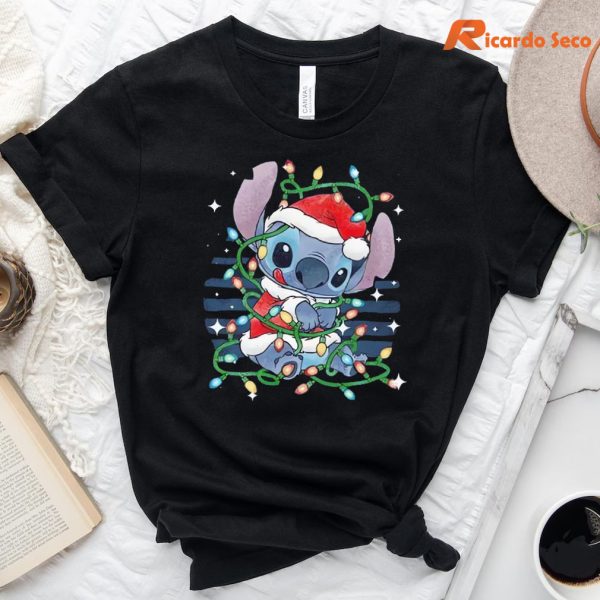 Disney Lilo & Stitch Santa Stitch Christmas T-shirt