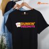 Dunkin Deez-Nuts Pocket Aces T-shirt hanging on the hanger