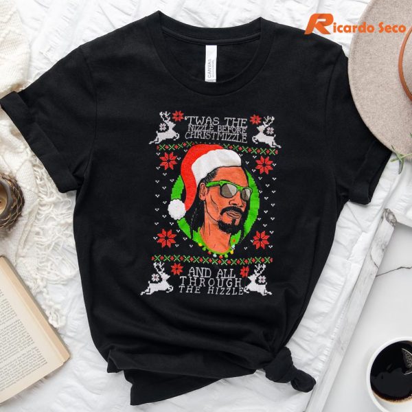 Fun Snoop Dogg Christmas Theme T-shirt