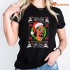 Fun Snoop Dogg Christmas Theme T-shirt is worn on the body