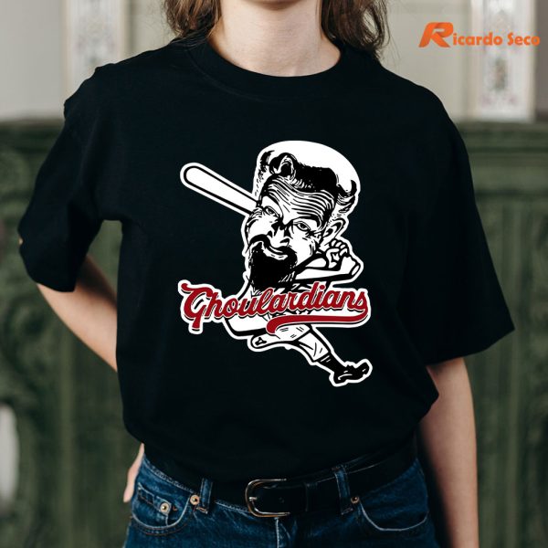 Ghoulardians Baseball T-shirt is being worn