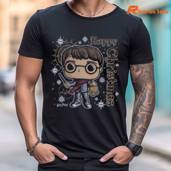 Harry Potter Christmas T-Shirt is worn on the body