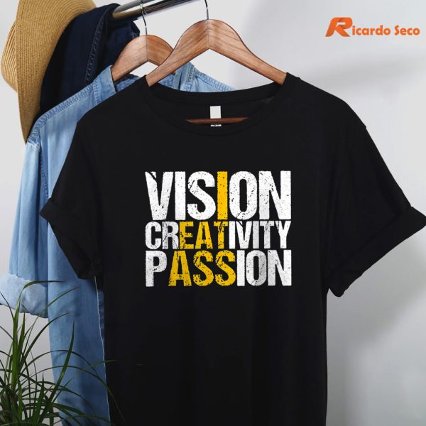 I Eat Ass Vision Creativity Passion T-shirt hanging on the hanger