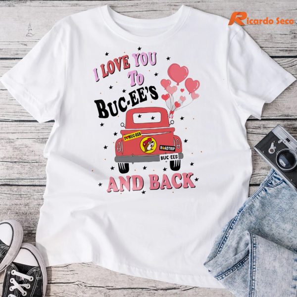 I Love You To Buc Ee's And Black Valentine's Day T-shirt
