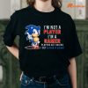 I'm Not a Player I'm a Gamer T-shirt is being worn on the body