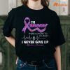 I'm Survivor, Purple Alzheimer's Awareness T-shirt Mockup