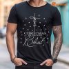 Jesus Christmas Begins With Christ T-shirt is being worn on the body