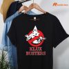 Klux Busters T-shirt hanging on a hanger
