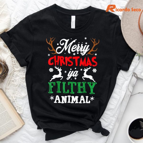 Merry Christmas Animal Filthy Ya Xmas Pajama T-Shirt