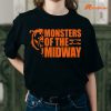 Monsters Of The Midway Chicago Bears T-shirt is worn on the human body