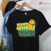 Neon Genesis Evangelion Meets Garfield And Friends T-shirt hanging on the hanger