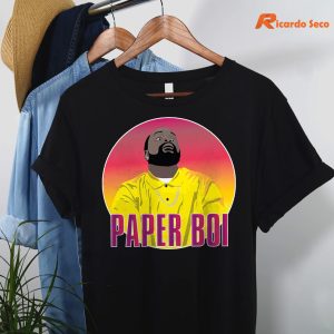 Paper Boi Atlanta T-shirt hanging on a hanger