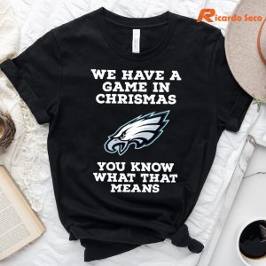 Philadelphia Eagles Christmas Game T-Shirt