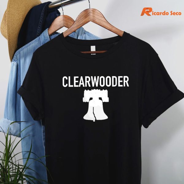 Philadelphia Phillies Clearwooder T-shirt hanging on a hanger