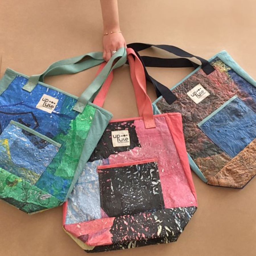 Recycle t-shirts into totes