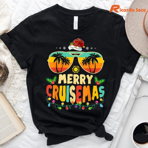 Santa Reindeer Cruise Christmas T-Shirt