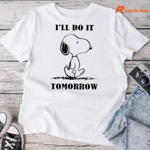 Snoopy I'll Do It Tomorrow T-shirt