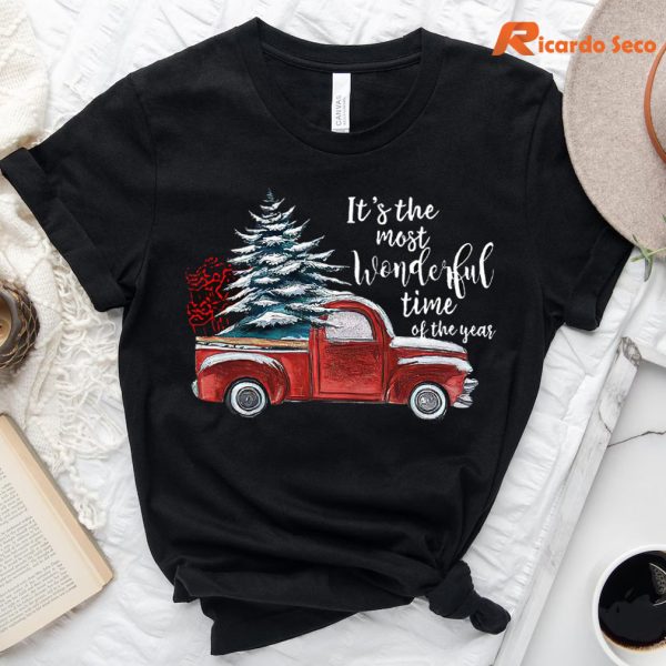 The Most Wonderful Time Christmas Truck T-shirt