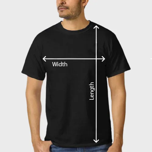 Unisex T-shirt Size chart