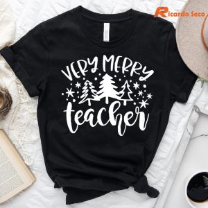 Very Merry Teacher Christmas T-shirt