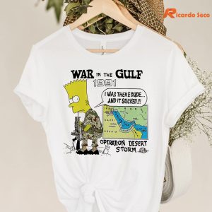 War In The Gulf 1991 Bart Simpson T-shirt