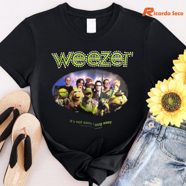 Weezer It’s Not Easy Being Weez 2002 Muppets Band T-shirt