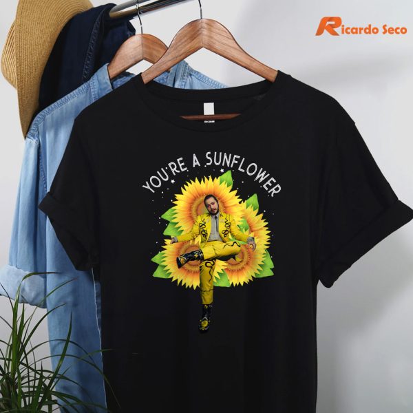 You’re A Sunflower T-shirt hanging on the hanger