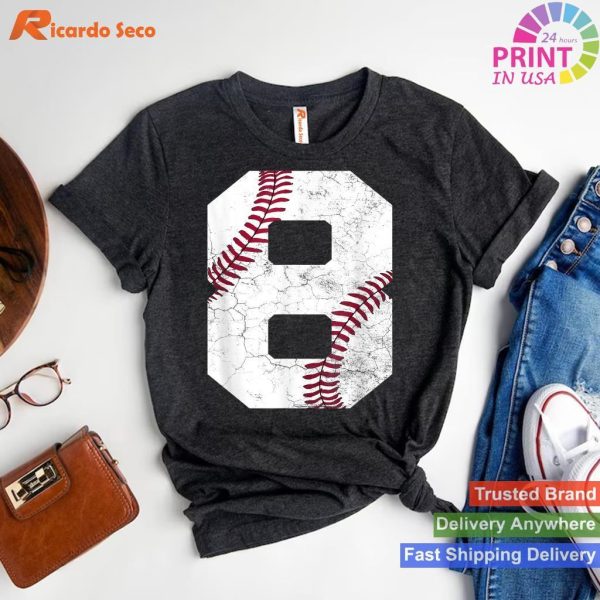 8th Birthday Baseball Design 2015 Edition T-shirt for Kids