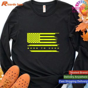 American Flag Themed Chef Cooking Apparel T-shirt