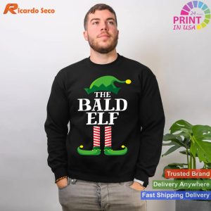 Bald Elf Matching Family Group Christmas Party Long Sleeve