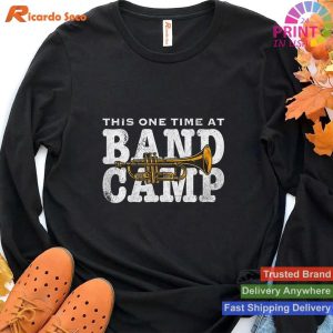 Band Camp Trumpet Distressed Humorous T-shirt