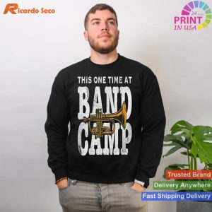 Band Camp Trumpet Distressed Humorous T-shirt