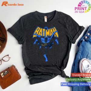 Batman Vintage Run Stylish Raglan Baseball Tee T-shirt