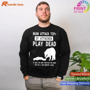 Bear Encounter Guide Survival Play Dead Tips T-shirt