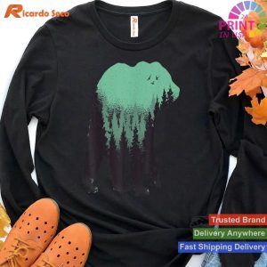 Bear-Themed Hiking Embrace the Great Outdoors with Our T-shirt