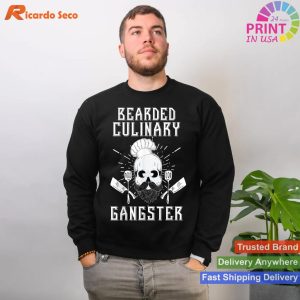 Bearded Culinary Gangster - Chef Cooking Men's T-shirt