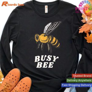Bee and Gardening Love Celebratory Nature-Inspired T-shirt