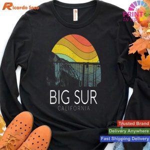 Big Sur Classic Charm Relive with Our Retro Camping T-shirt
