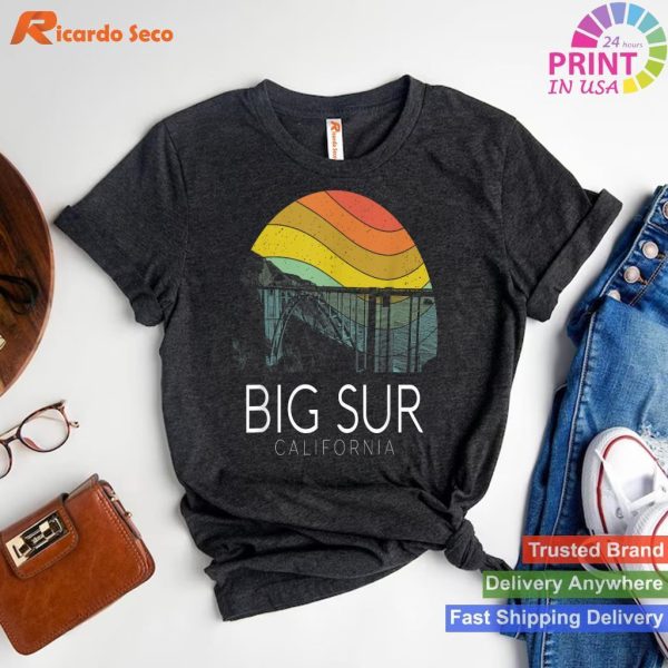 Big Sur Classic Charm Relive with Our Retro Camping T-shirt